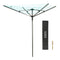 4-Arm Rotary Clothes Airer - Charcoal